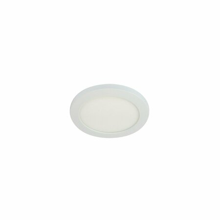 Elo 6in + Surface Mounted LED, 700lm / 12W, 4000K, 90+ CRI, 120V Triac/ELV Dimming, White NELOCAC-6RP940W